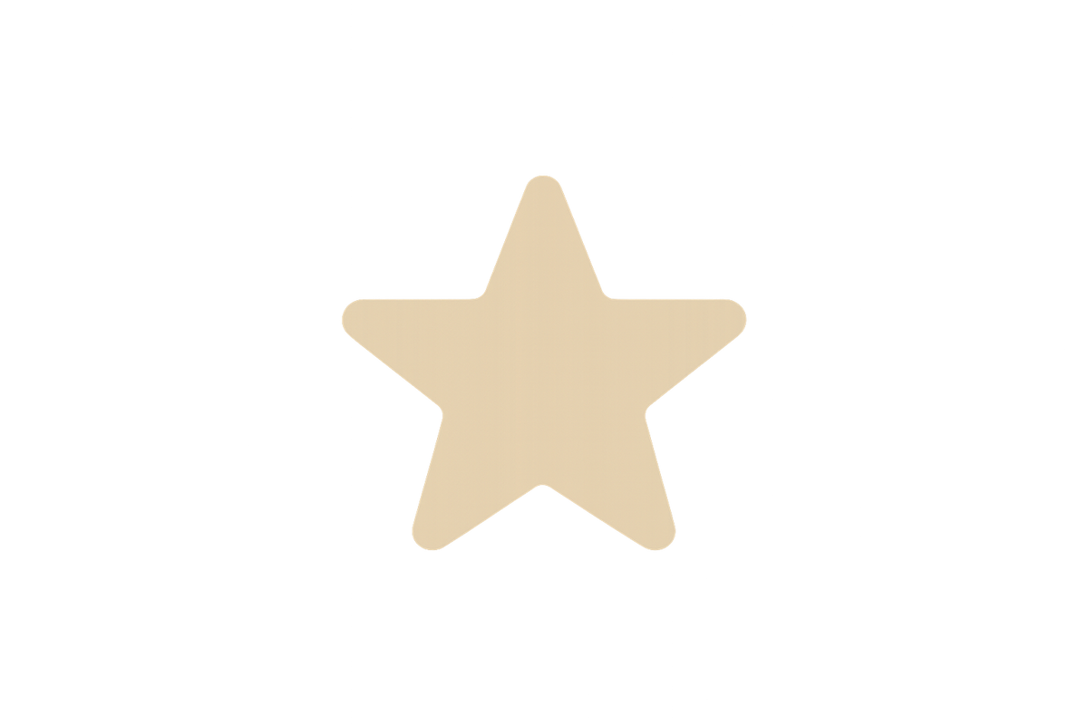 make a star icon 32 px, the them color is #D9C7B3.